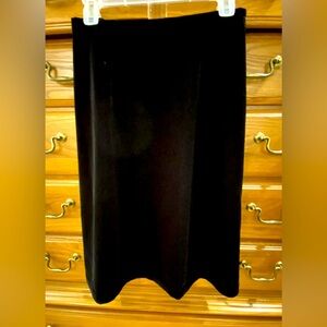 Talbots Black Velvet A-line 6-8P Skirt